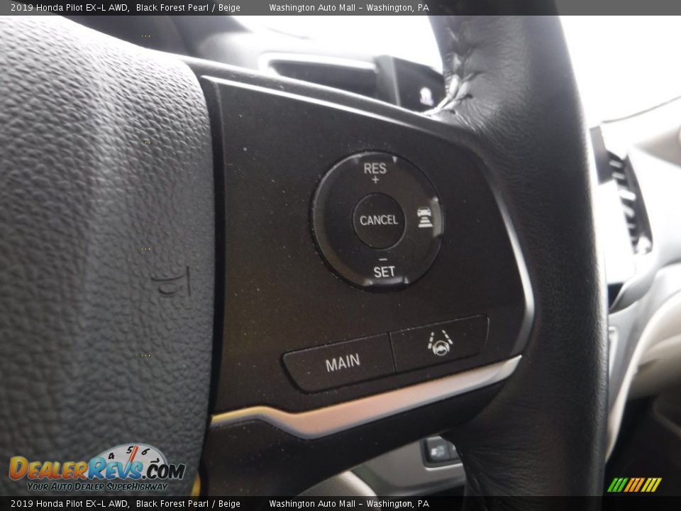2019 Honda Pilot EX-L AWD Black Forest Pearl / Beige Photo #24