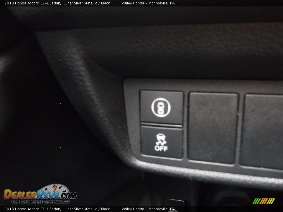 2018 Honda Accord EX-L Sedan Lunar Silver Metallic / Black Photo #13