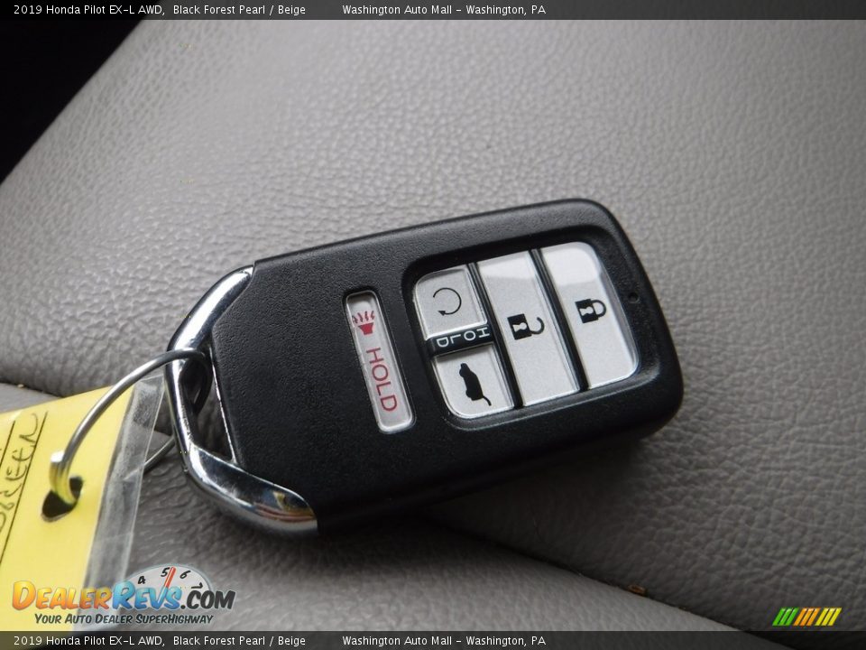 2019 Honda Pilot EX-L AWD Black Forest Pearl / Beige Photo #31