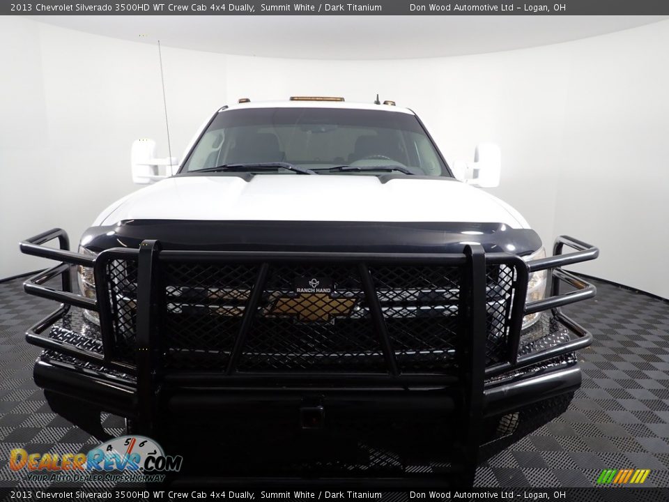 2013 Chevrolet Silverado 3500HD WT Crew Cab 4x4 Dually Summit White / Dark Titanium Photo #3