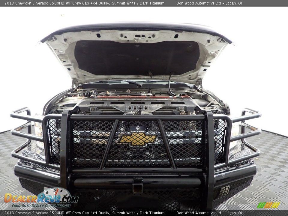 2013 Chevrolet Silverado 3500HD WT Crew Cab 4x4 Dually Summit White / Dark Titanium Photo #4