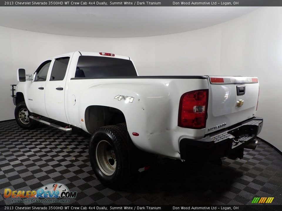 2013 Chevrolet Silverado 3500HD WT Crew Cab 4x4 Dually Summit White / Dark Titanium Photo #7