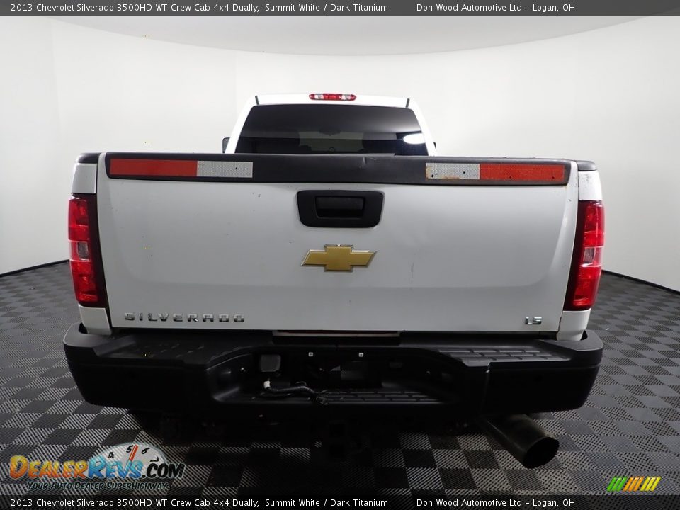 2013 Chevrolet Silverado 3500HD WT Crew Cab 4x4 Dually Summit White / Dark Titanium Photo #8