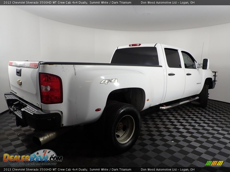 2013 Chevrolet Silverado 3500HD WT Crew Cab 4x4 Dually Summit White / Dark Titanium Photo #10