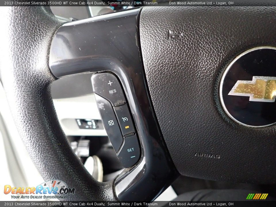 2013 Chevrolet Silverado 3500HD WT Crew Cab 4x4 Dually Summit White / Dark Titanium Photo #16