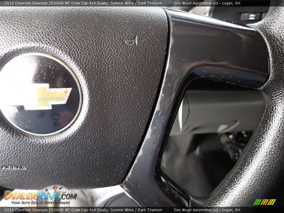 2013 Chevrolet Silverado 3500HD WT Crew Cab 4x4 Dually Summit White / Dark Titanium Photo #17
