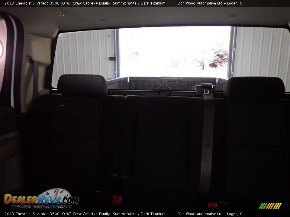 2013 Chevrolet Silverado 3500HD WT Crew Cab 4x4 Dually Summit White / Dark Titanium Photo #23