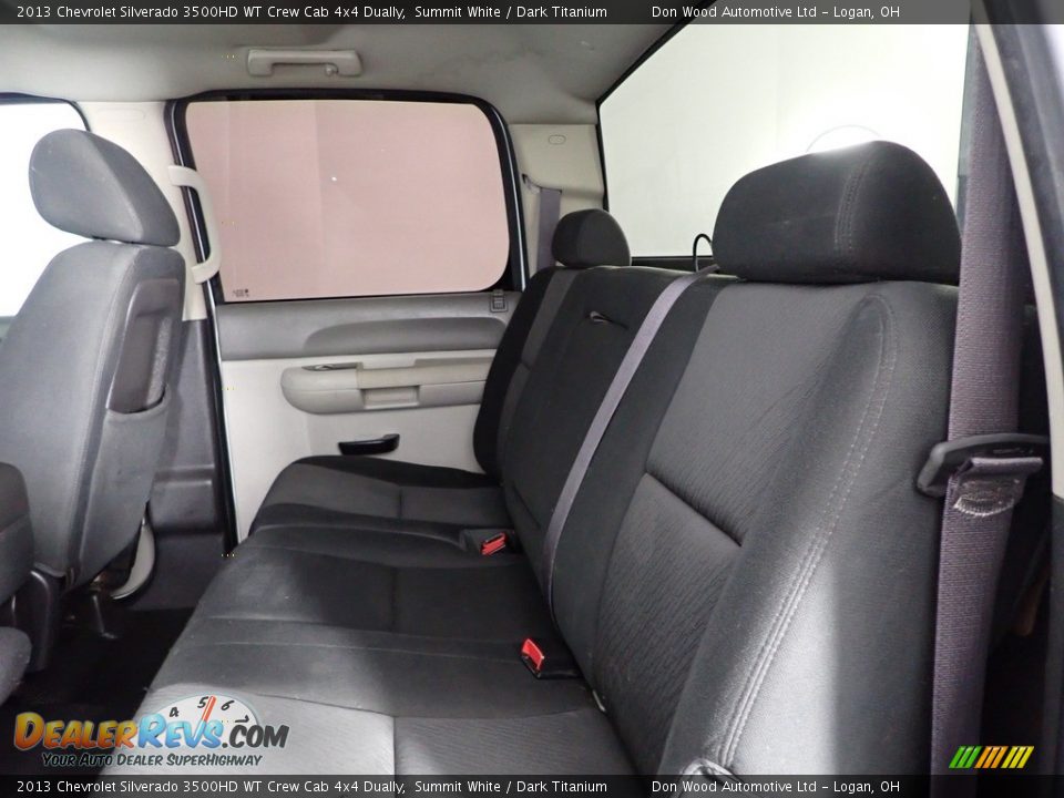 2013 Chevrolet Silverado 3500HD WT Crew Cab 4x4 Dually Summit White / Dark Titanium Photo #25