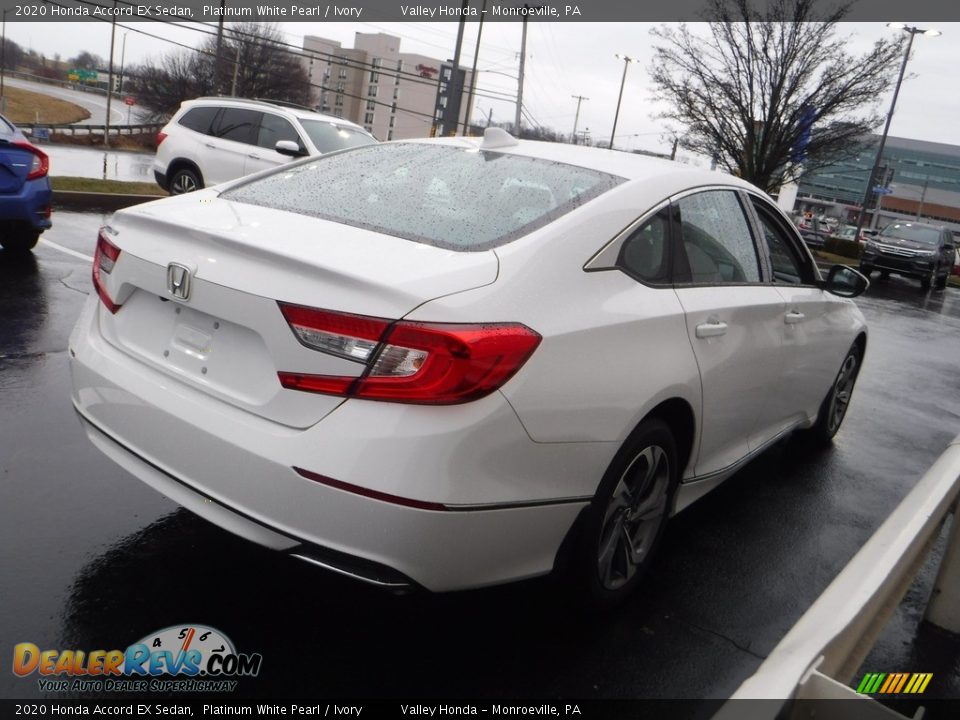 2020 Honda Accord EX Sedan Platinum White Pearl / Ivory Photo #7