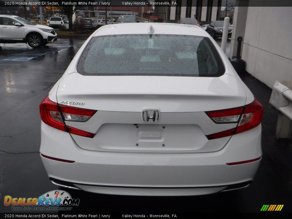 2020 Honda Accord EX Sedan Platinum White Pearl / Ivory Photo #8