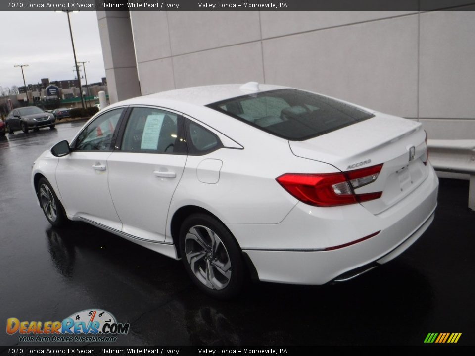 2020 Honda Accord EX Sedan Platinum White Pearl / Ivory Photo #9