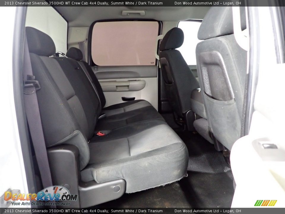 2013 Chevrolet Silverado 3500HD WT Crew Cab 4x4 Dually Summit White / Dark Titanium Photo #31