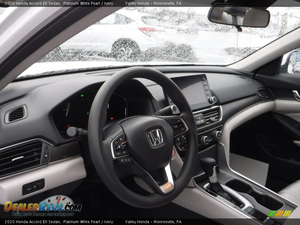 2020 Honda Accord EX Sedan Platinum White Pearl / Ivory Photo #12