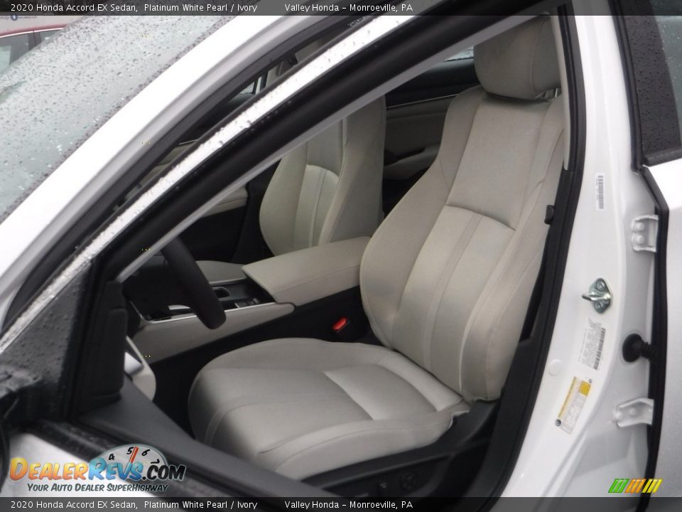 2020 Honda Accord EX Sedan Platinum White Pearl / Ivory Photo #15