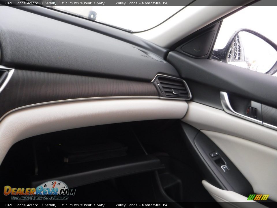2020 Honda Accord EX Sedan Platinum White Pearl / Ivory Photo #25