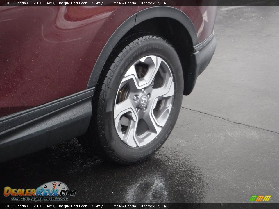 2019 Honda CR-V EX-L AWD Basque Red Pearl II / Gray Photo #3