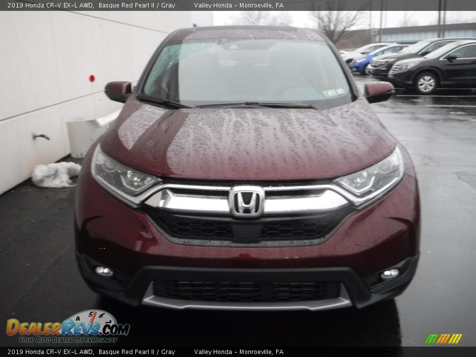 2019 Honda CR-V EX-L AWD Basque Red Pearl II / Gray Photo #5