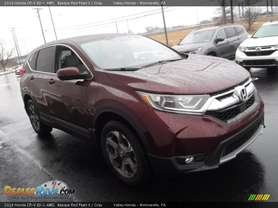 2019 Honda CR-V EX-L AWD Basque Red Pearl II / Gray Photo #6