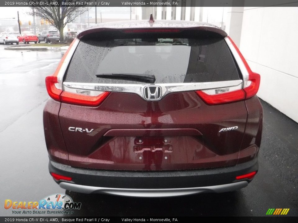 2019 Honda CR-V EX-L AWD Basque Red Pearl II / Gray Photo #8