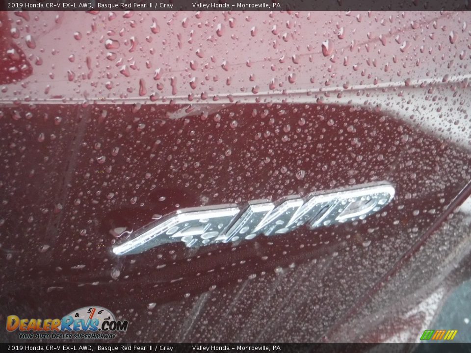 2019 Honda CR-V EX-L AWD Basque Red Pearl II / Gray Photo #9