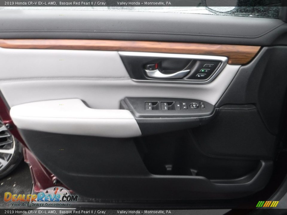 2019 Honda CR-V EX-L AWD Basque Red Pearl II / Gray Photo #10