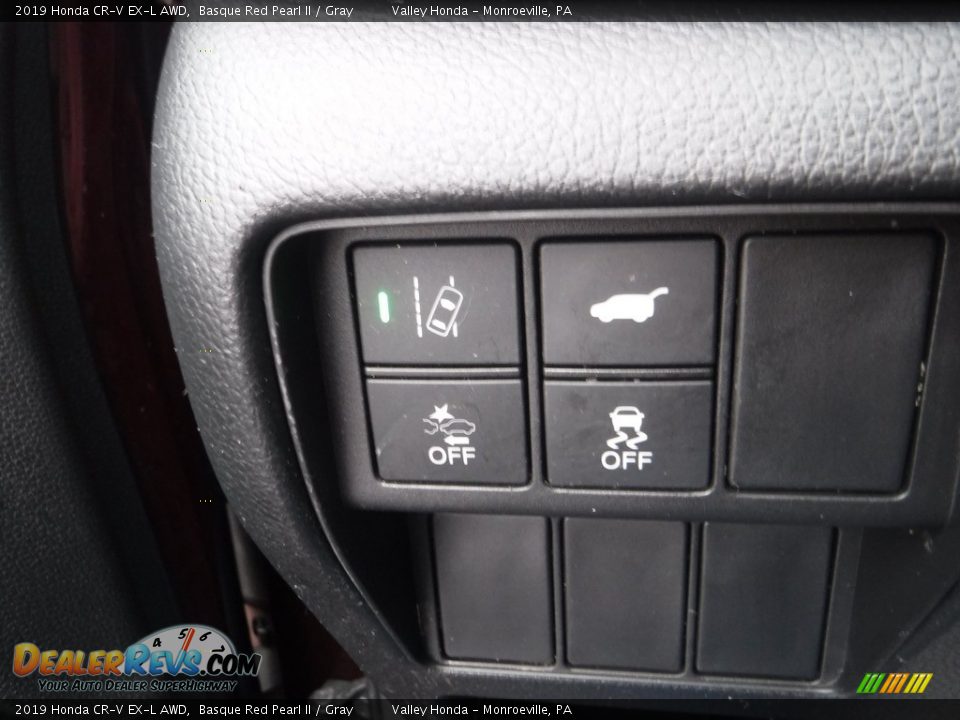 2019 Honda CR-V EX-L AWD Basque Red Pearl II / Gray Photo #12