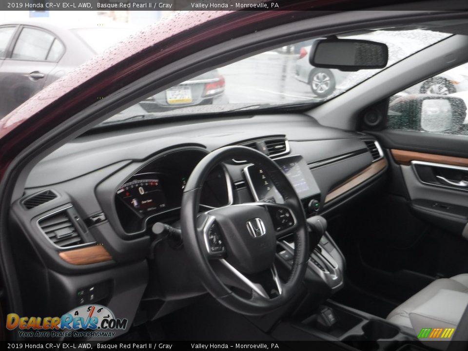 2019 Honda CR-V EX-L AWD Basque Red Pearl II / Gray Photo #13