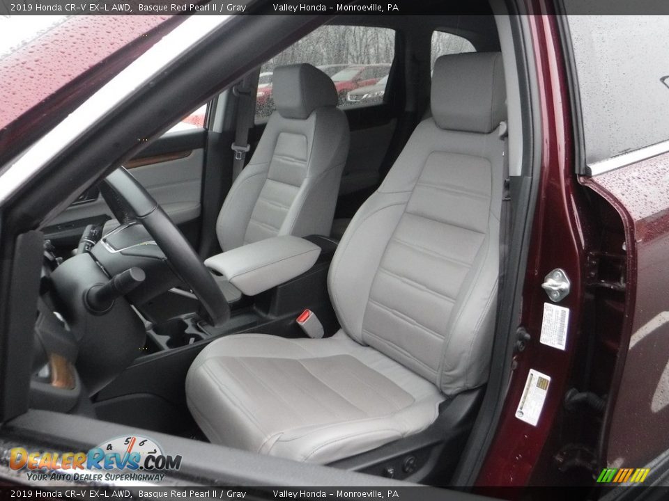 2019 Honda CR-V EX-L AWD Basque Red Pearl II / Gray Photo #14
