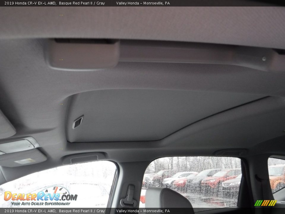 2019 Honda CR-V EX-L AWD Basque Red Pearl II / Gray Photo #16