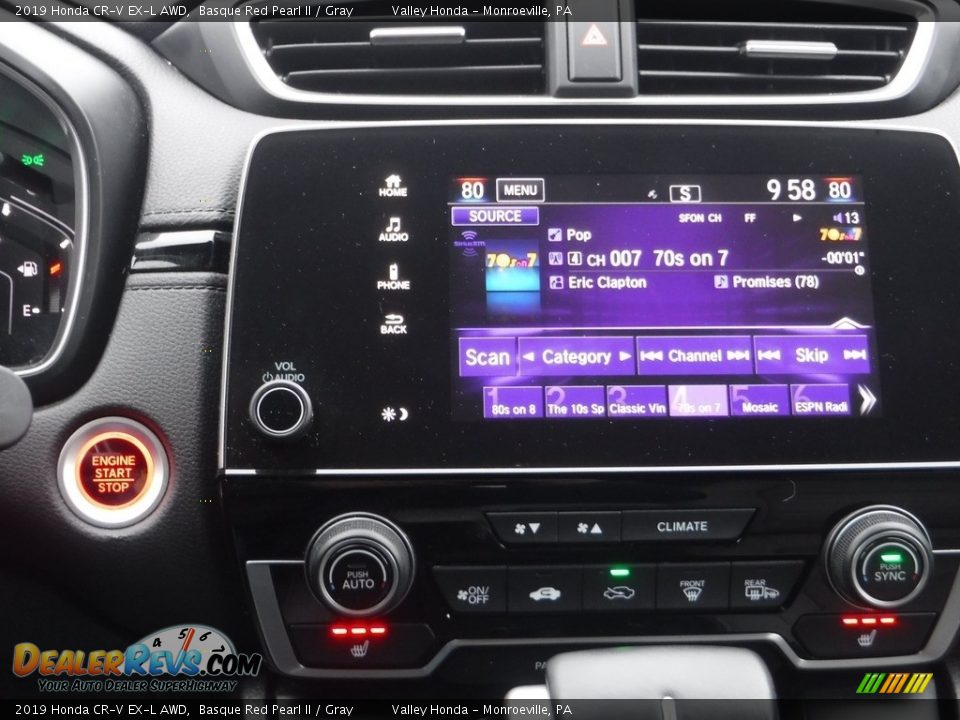 2019 Honda CR-V EX-L AWD Basque Red Pearl II / Gray Photo #18