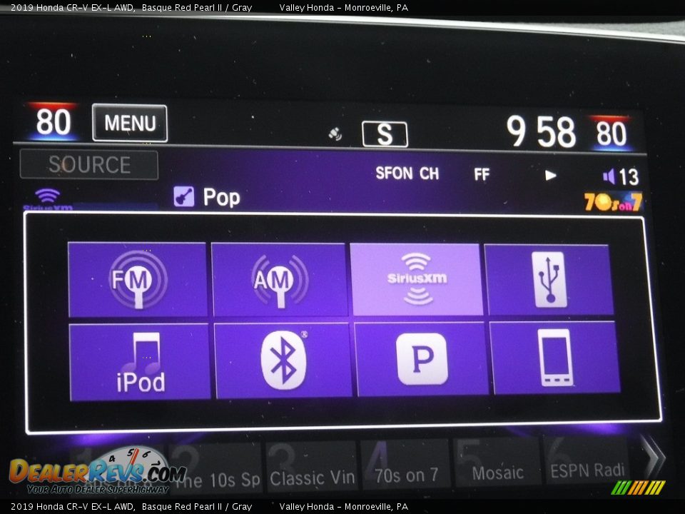 2019 Honda CR-V EX-L AWD Basque Red Pearl II / Gray Photo #19