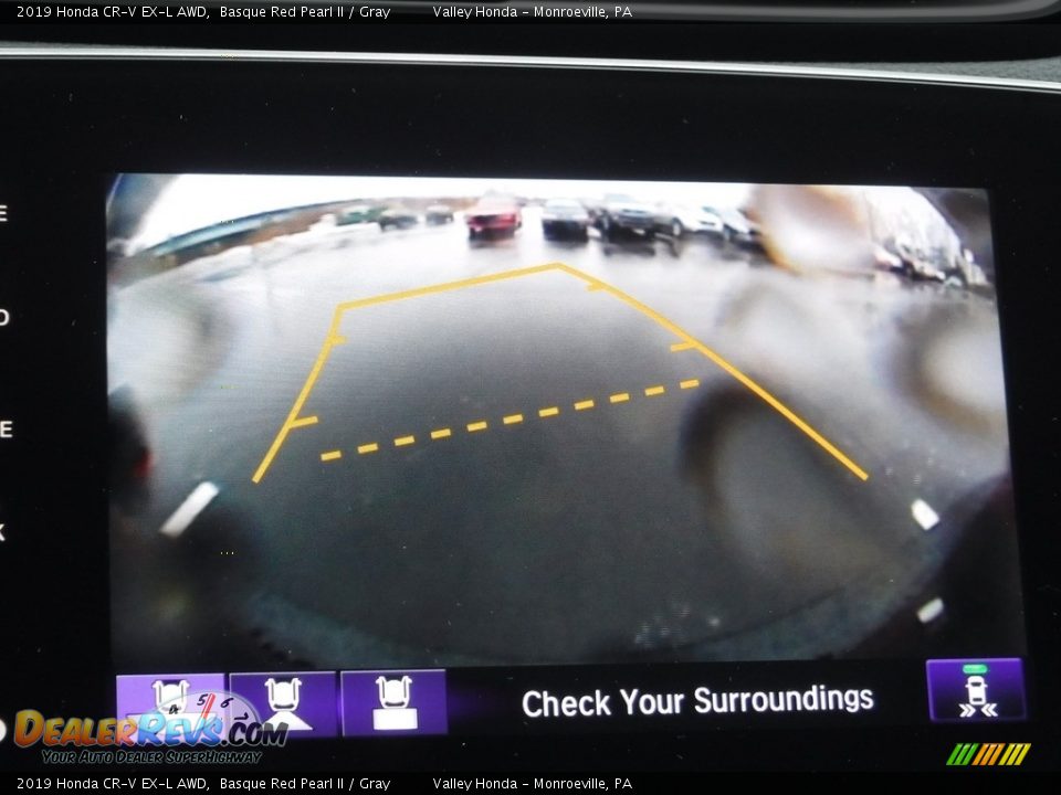 2019 Honda CR-V EX-L AWD Basque Red Pearl II / Gray Photo #21