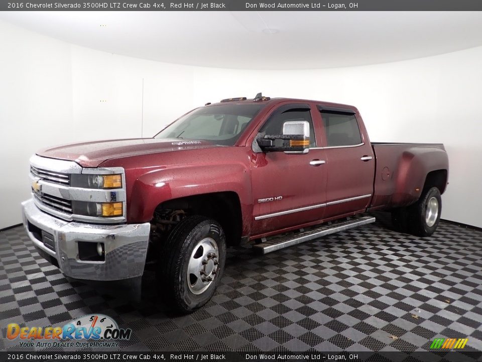 2016 Chevrolet Silverado 3500HD LTZ Crew Cab 4x4 Red Hot / Jet Black Photo #10