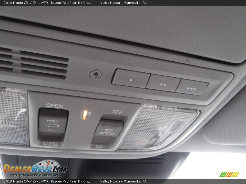 2019 Honda CR-V EX-L AWD Basque Red Pearl II / Gray Photo #23