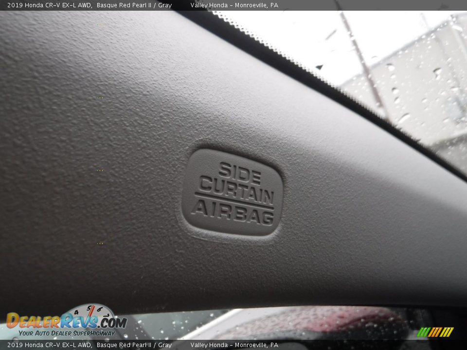 2019 Honda CR-V EX-L AWD Basque Red Pearl II / Gray Photo #24
