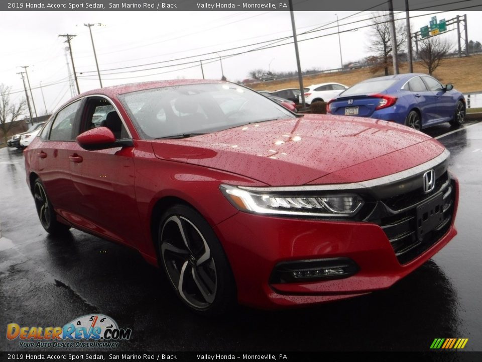 2019 Honda Accord Sport Sedan San Marino Red / Black Photo #6