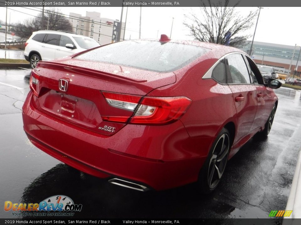 2019 Honda Accord Sport Sedan San Marino Red / Black Photo #7