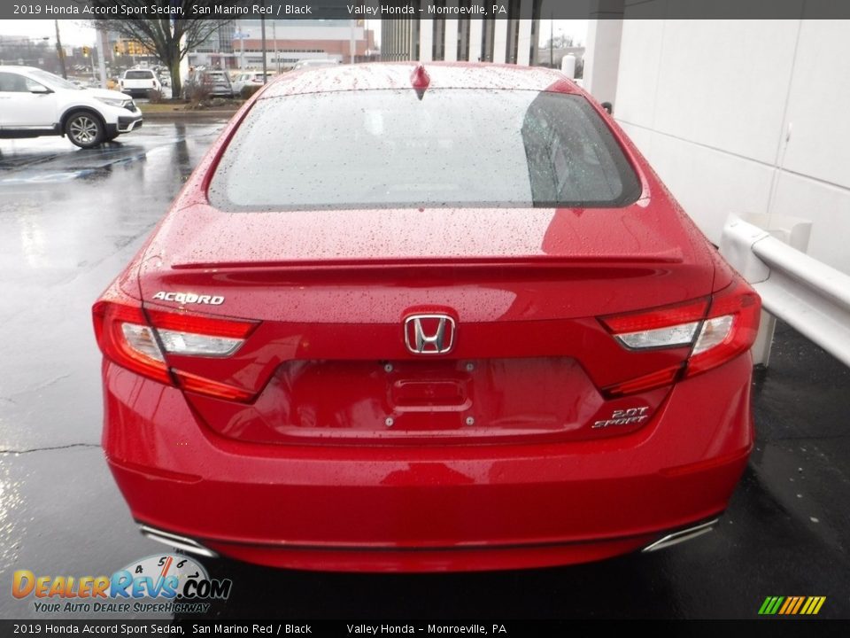 2019 Honda Accord Sport Sedan San Marino Red / Black Photo #8