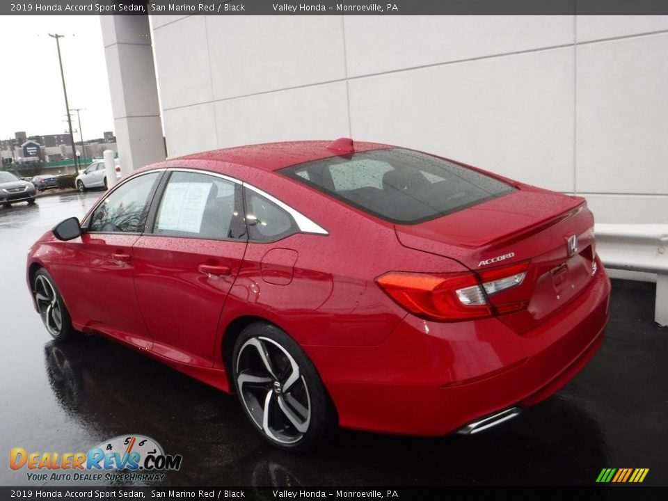 2019 Honda Accord Sport Sedan San Marino Red / Black Photo #10