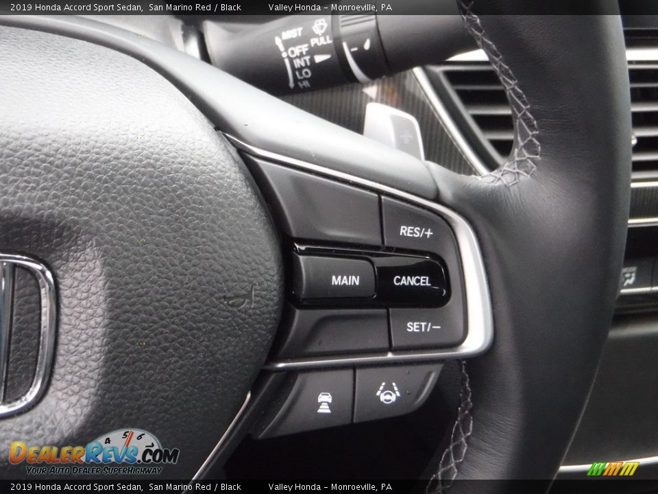 2019 Honda Accord Sport Sedan San Marino Red / Black Photo #19