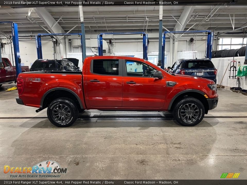 2019 Ford Ranger XLT SuperCrew 4x4 Hot Pepper Red Metallic / Ebony Photo #6