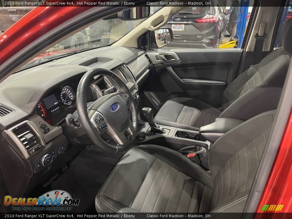 2019 Ford Ranger XLT SuperCrew 4x4 Hot Pepper Red Metallic / Ebony Photo #10