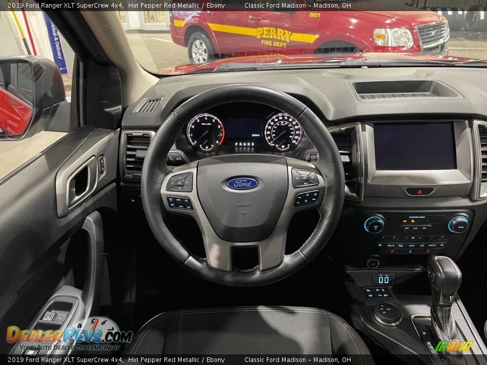 2019 Ford Ranger XLT SuperCrew 4x4 Hot Pepper Red Metallic / Ebony Photo #12