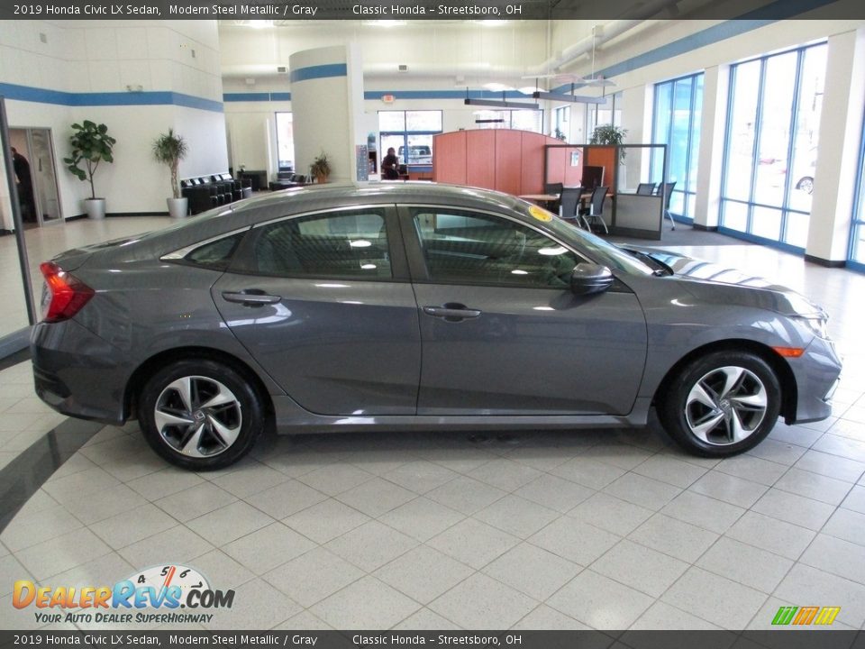 2019 Honda Civic LX Sedan Modern Steel Metallic / Gray Photo #4