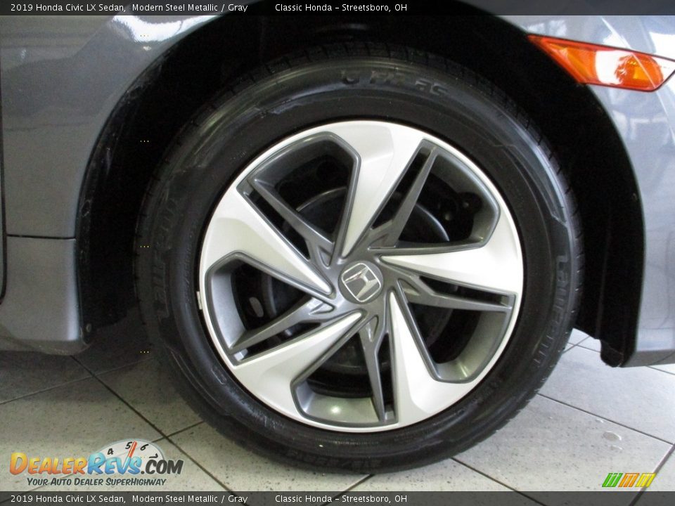 2019 Honda Civic LX Sedan Modern Steel Metallic / Gray Photo #5