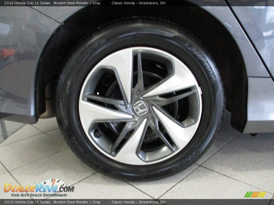 2019 Honda Civic LX Sedan Modern Steel Metallic / Gray Photo #6
