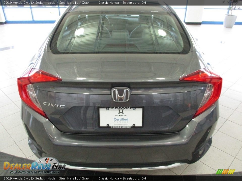 2019 Honda Civic LX Sedan Modern Steel Metallic / Gray Photo #8