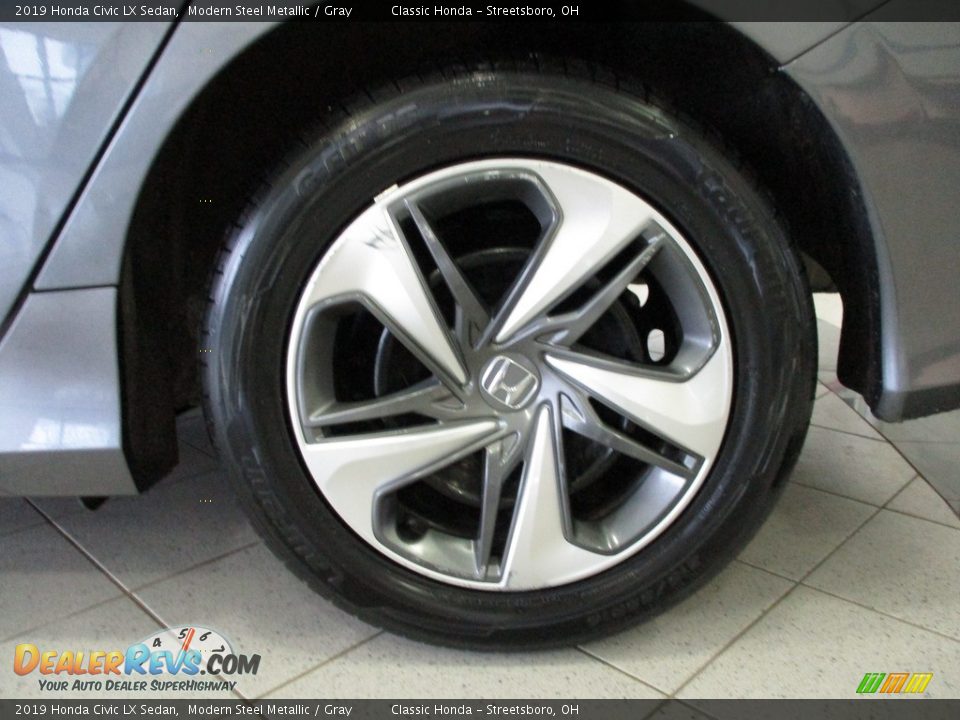 2019 Honda Civic LX Sedan Modern Steel Metallic / Gray Photo #11