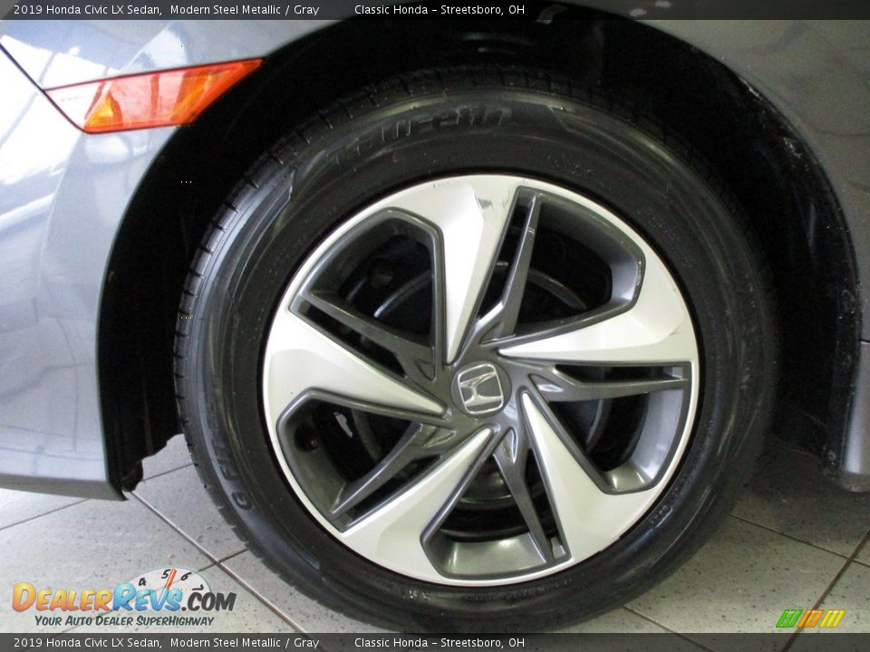 2019 Honda Civic LX Sedan Modern Steel Metallic / Gray Photo #12