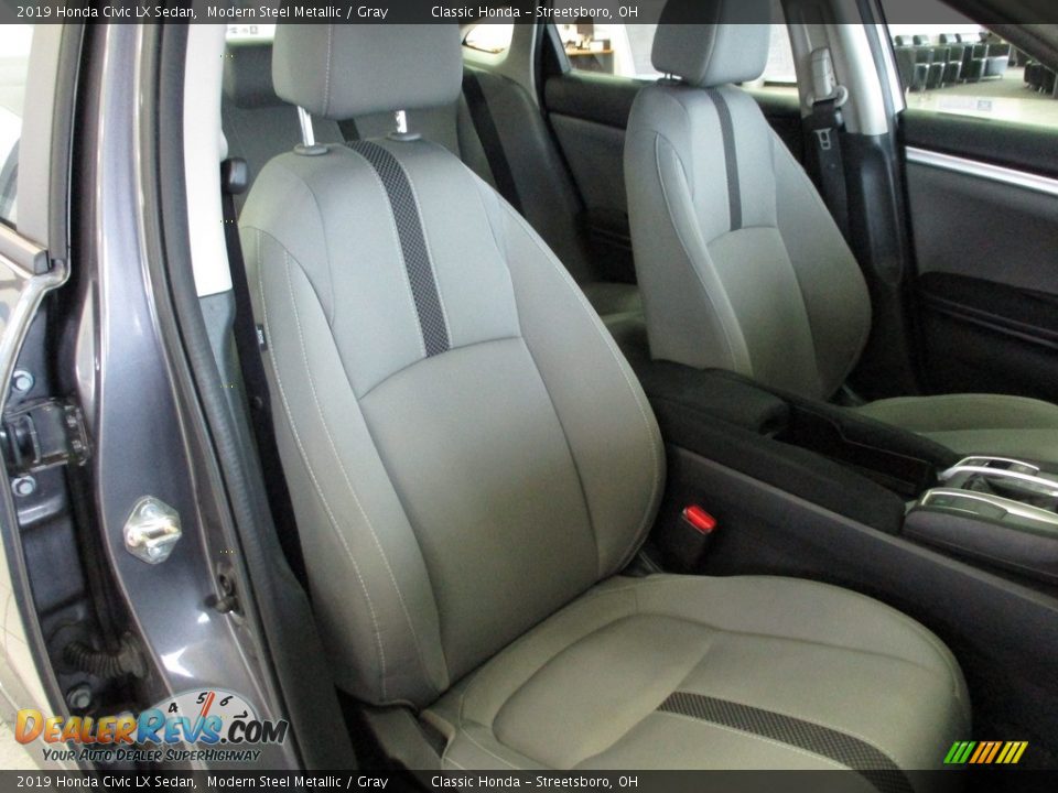 2019 Honda Civic LX Sedan Modern Steel Metallic / Gray Photo #18